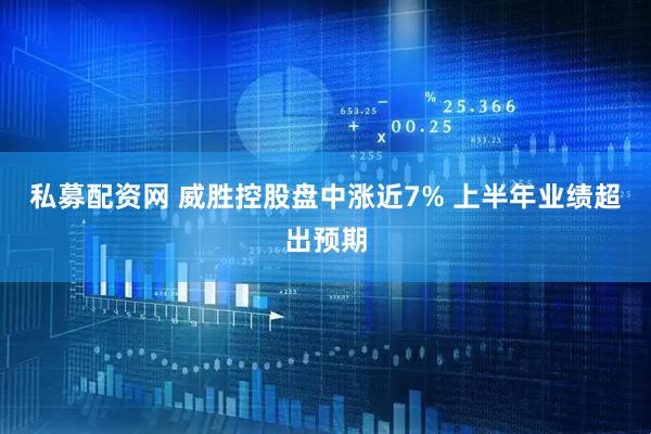 私募配资网 威胜控股盘中涨近7% 上半年业绩超出预期